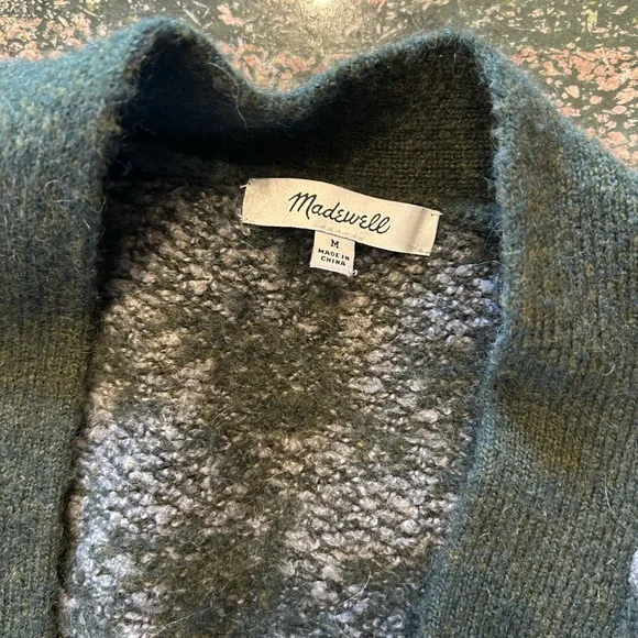 Madewell Olive and Heather Cardigan Sweater medium fall academia - Picture 2 of 3